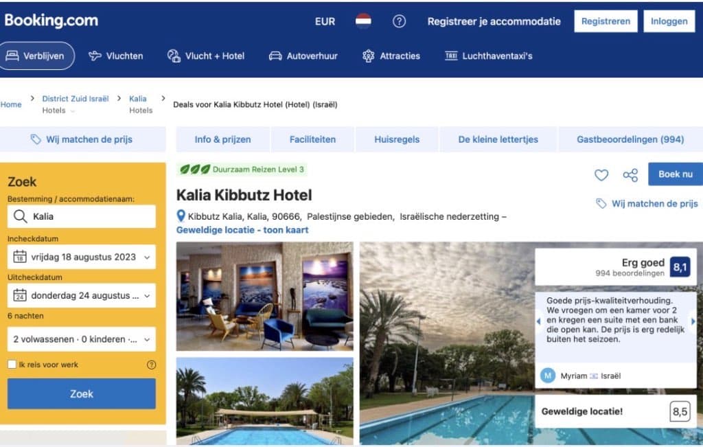 Company Booking holding